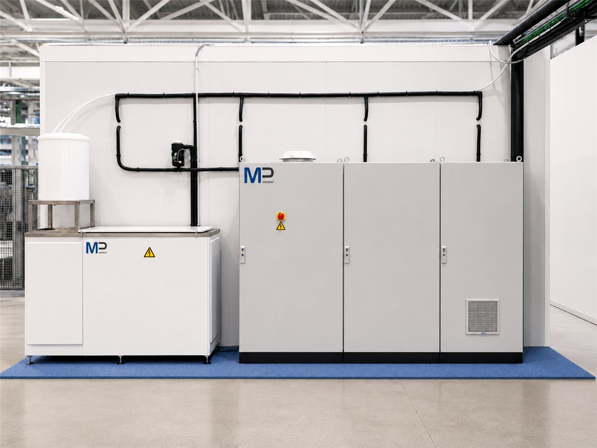 Cámara modular de testing vista por detrás
