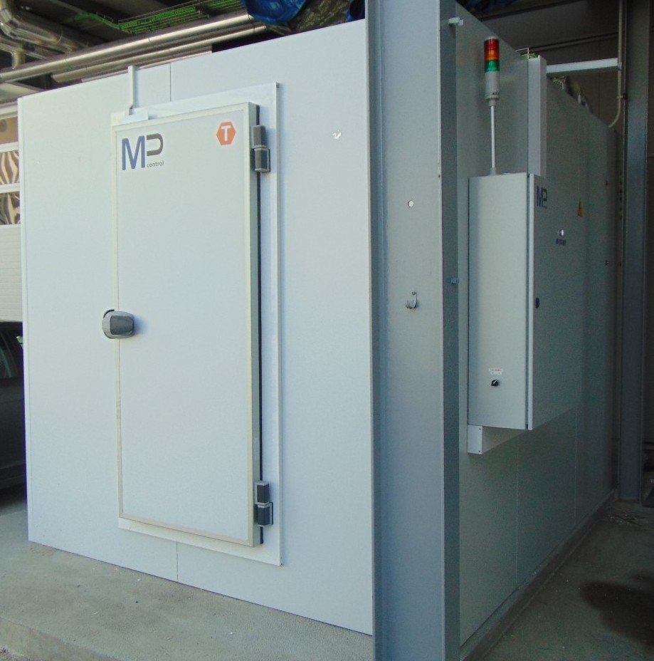 Cámara modular walk-in de testing